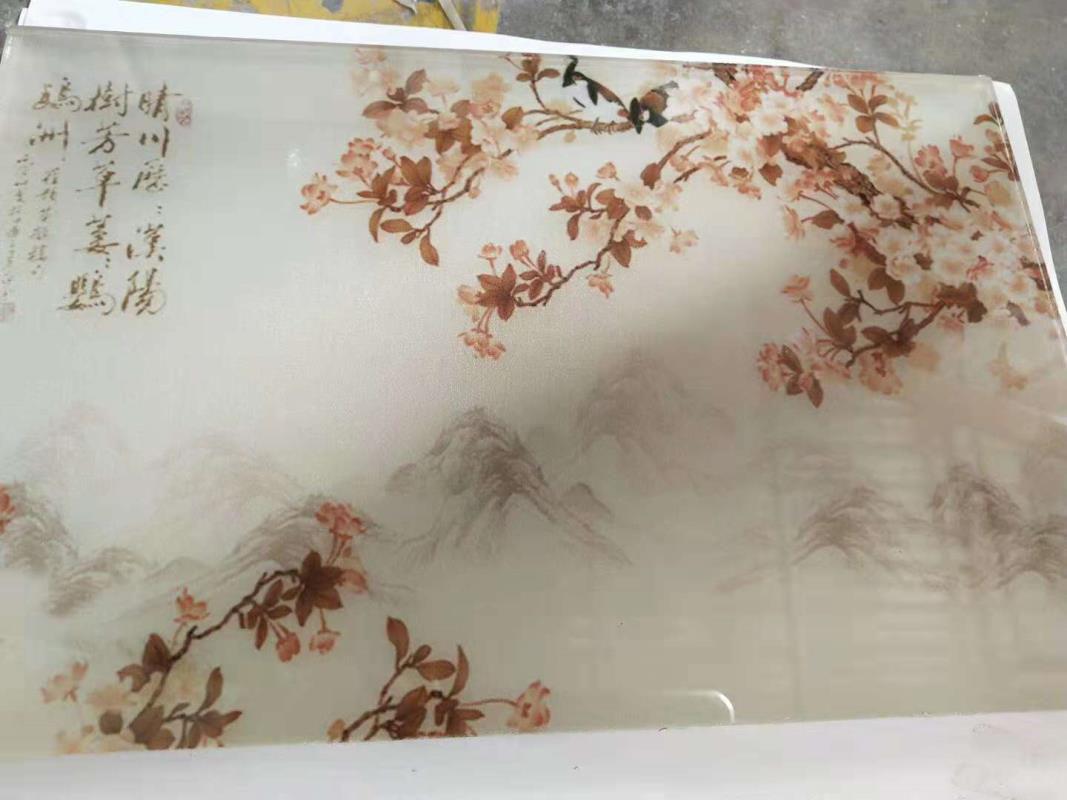 武汉夹丝夹绢玻璃定制风景画